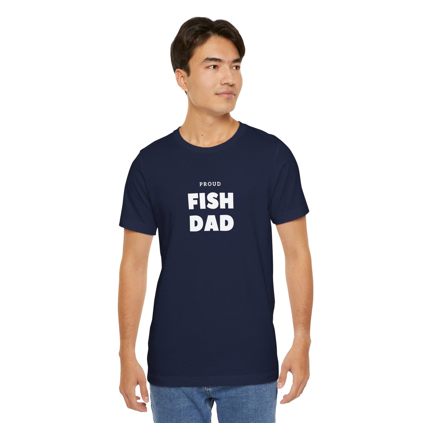 Proud FISH DAD Tropical Fish Unisex Heavy Cotton Tee - All The Fauna - Support Animal Shelter Fundraising - Gifts for Animal Lovers