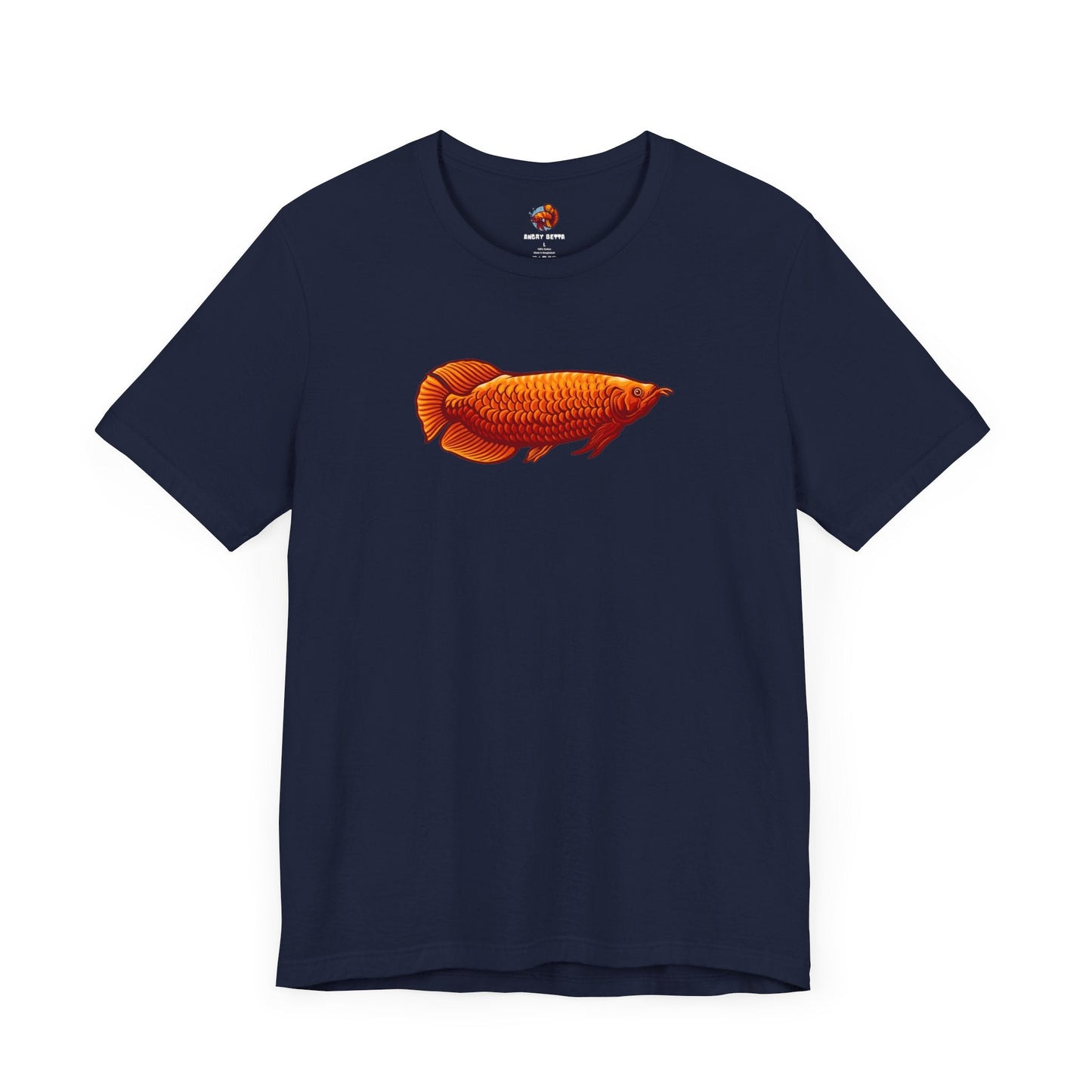 Red Arowana Tropical Fish Unisex Urban Cotton Tee - All The Fauna - Support Animal Shelter Fundraising - Gifts for Animal Lovers