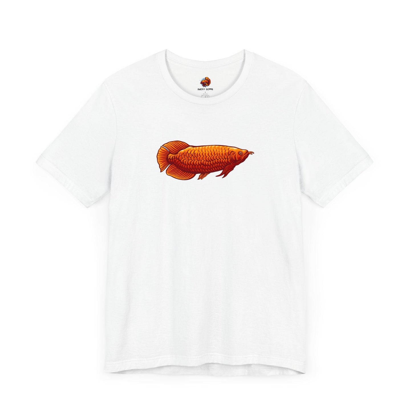 Red Arowana Tropical Fish Unisex Urban Cotton Tee - All The Fauna - Support Animal Shelter Fundraising - Gifts for Animal Lovers