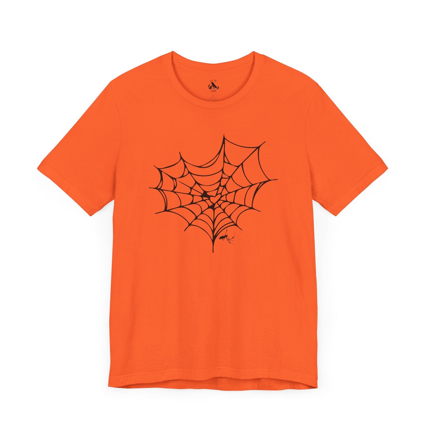 SPIDER WEB Unisex Halloween Tee - All The Fauna - Support Animal Shelter Fundraising - Gifts for Animal Lovers