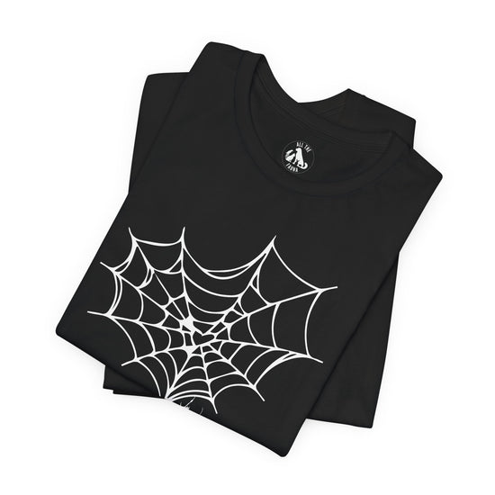 SPIDER WEB Unisex Halloween Tee - All The Fauna - Support Animal Shelter Fundraising - Gifts for Animal Lovers