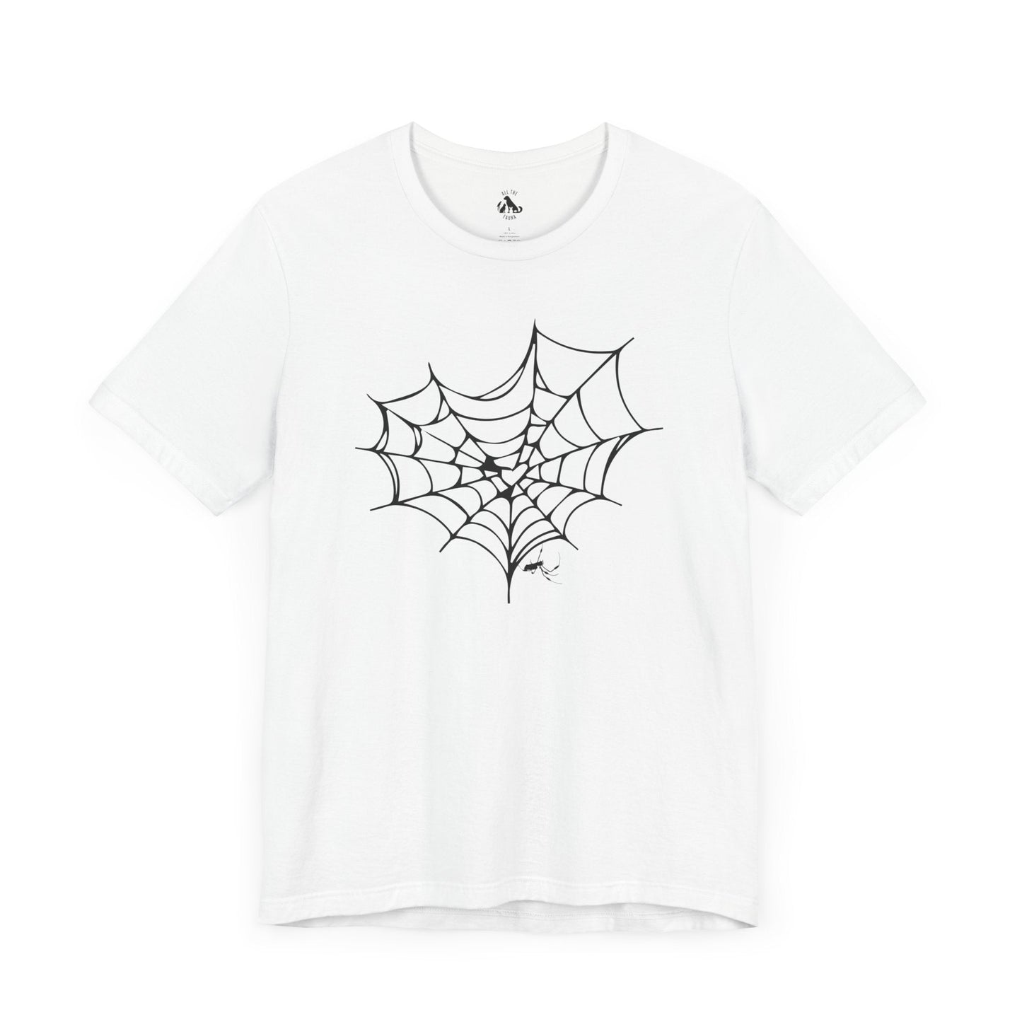 SPIDER WEB Unisex Halloween Tee - All The Fauna - Support Animal Shelter Fundraising - Gifts for Animal Lovers