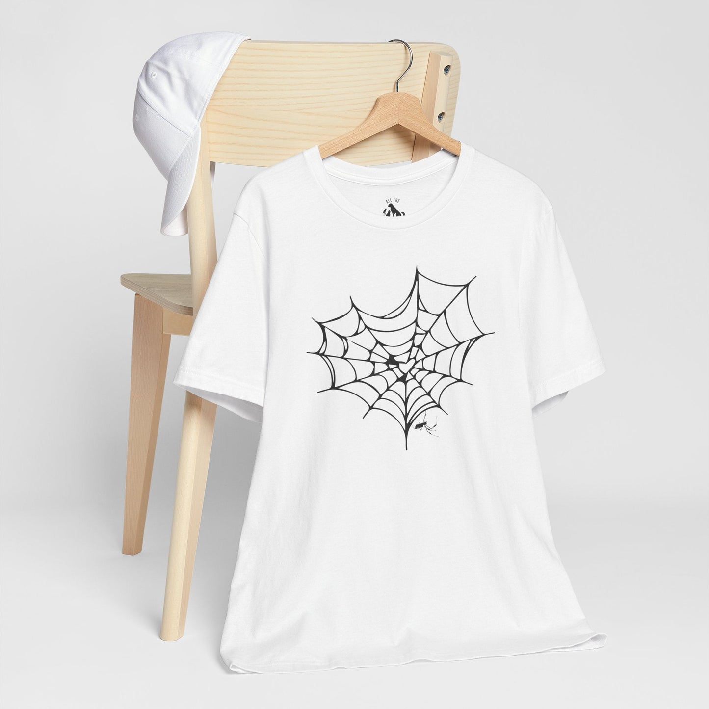 SPIDER WEB Unisex Halloween Tee - All The Fauna - Support Animal Shelter Fundraising - Gifts for Animal Lovers