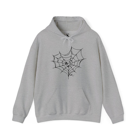 SPIDER WEB Unisex Heavy Blend™ Halloween Hoodie - All The Fauna - Support Animal Shelter Fundraising - Gifts for Animal Lovers