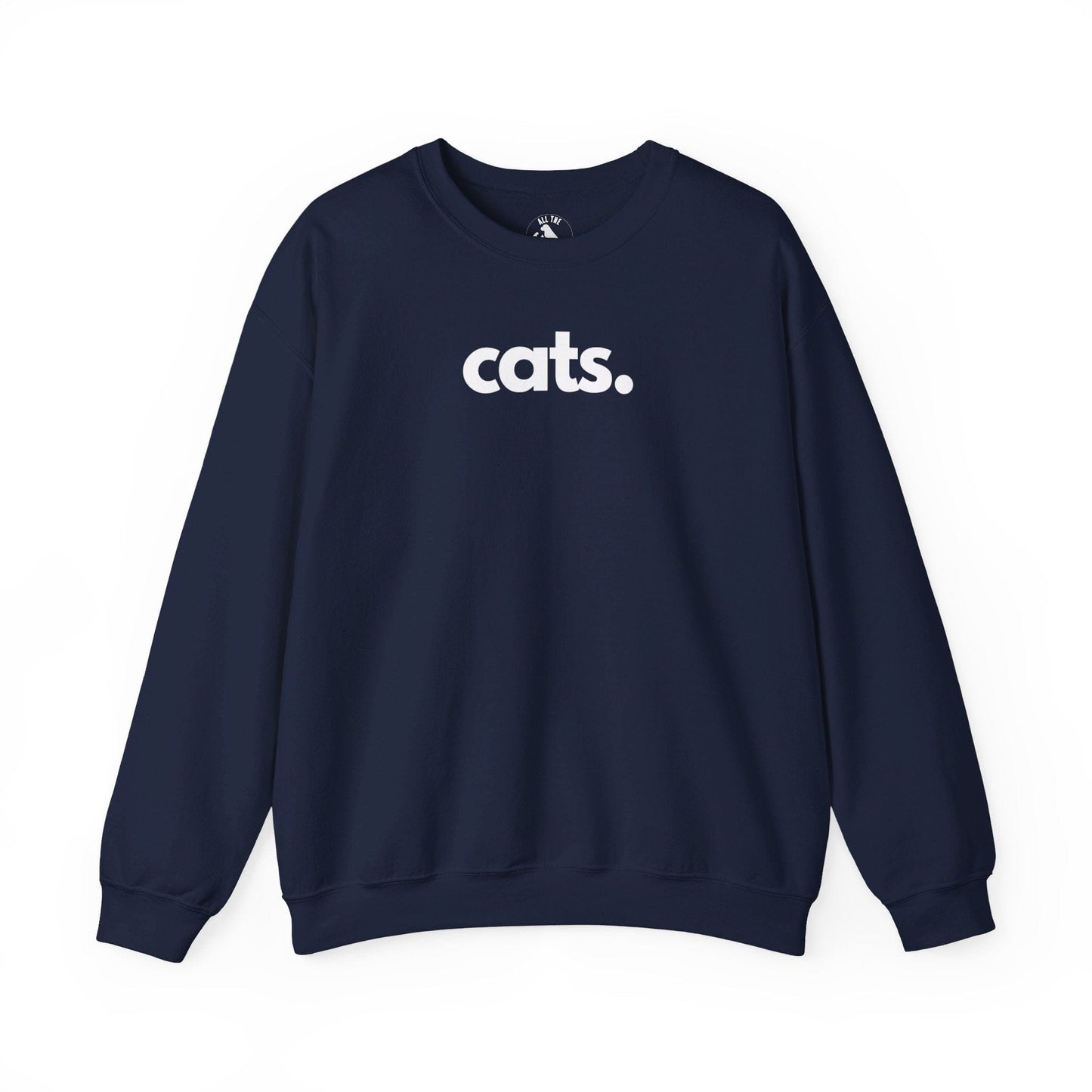 Printify Sweatshirts S / Navy CATS, PERIOD. Unisex Heavy Blend™ Sweatshirt