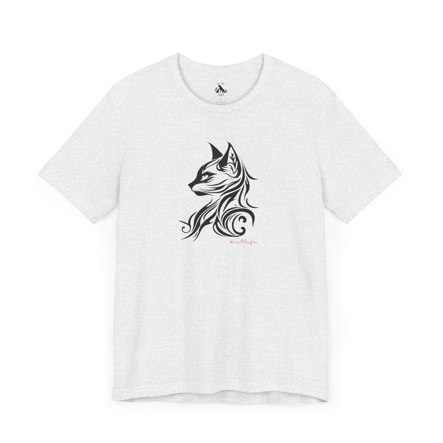 Printify T-Shirt Ash / S Cat Life 4 Unisex Tee for Cat Lovers