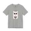 NO DRAMA Llama and Grey Cat Unisex Tee T-Shirts Athletic Heather gifts for animal lovers supporting animal rescues