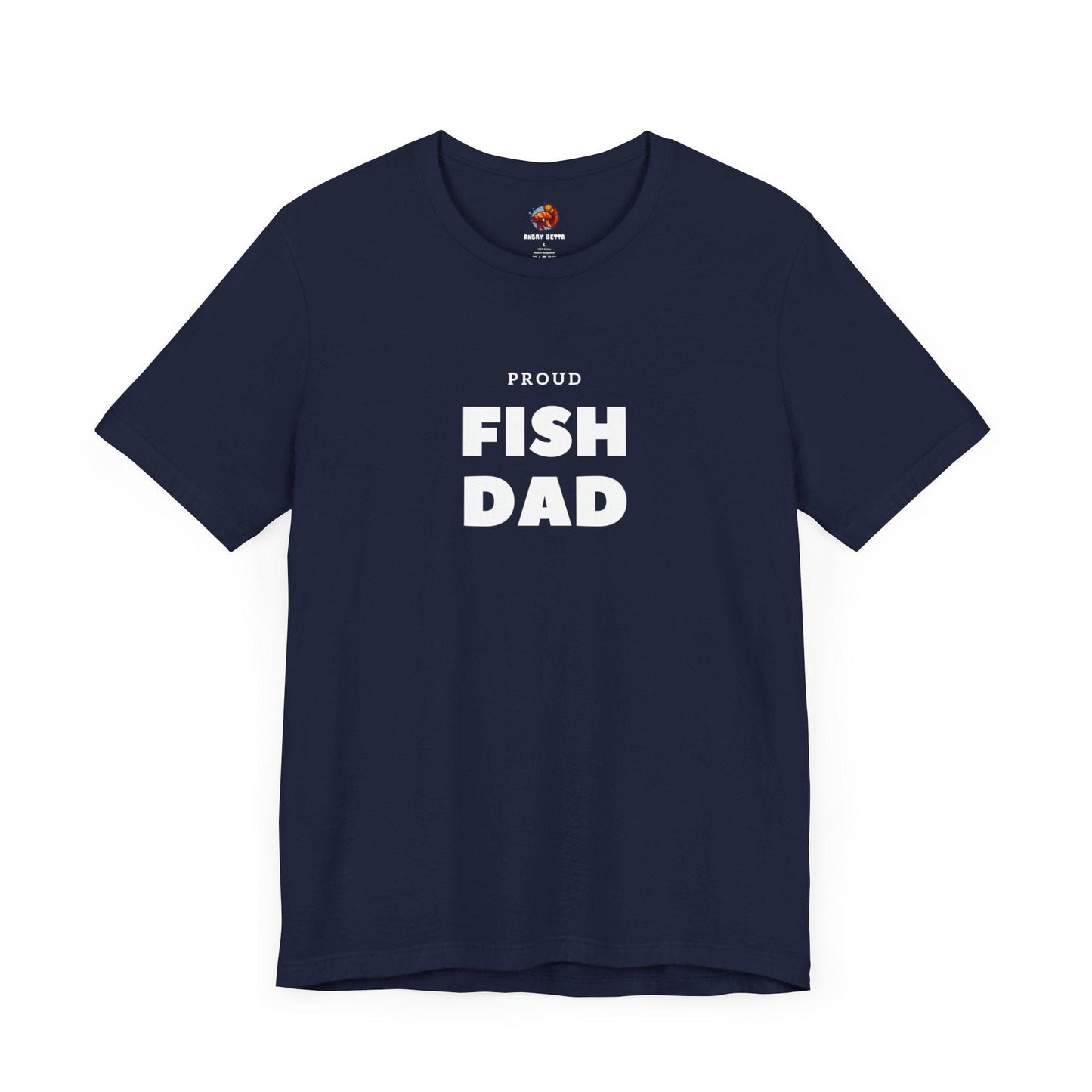 Printify T-Shirt Navy / S Proud FISH DAD Unisex Tee