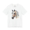 Appy Appaloosa Horse Unisex Tee in White — t-shirt that gives back to animal rescues