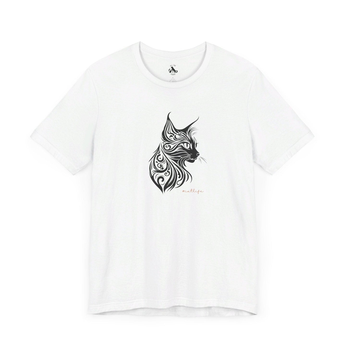 Printify T-Shirt White / S Cat Life 3 Unisex Tee for Cat Lovers