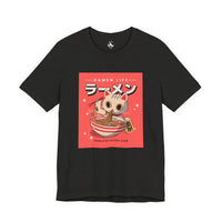 Printify T-Shirts Black Heather / XS Anime Cat Ramen Life Unisex Tee
