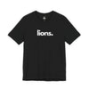 LIONS. PERIOD. Unisex Tee T-Shirts Black gifts for animal lovers supporting animal rescues