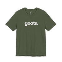 Printify T-Shirts GOATS, PERIOD. Unisex Tee