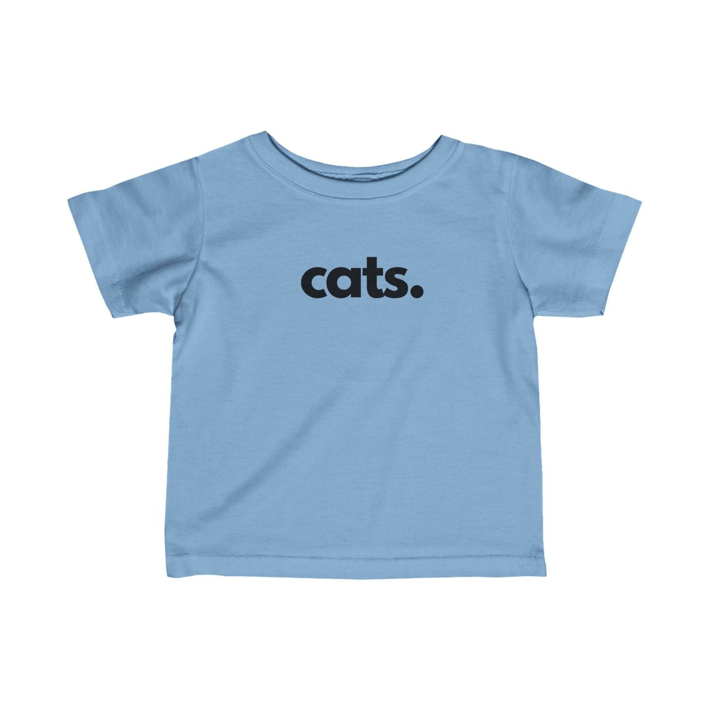 Printify T-Shirts Light Blue / 6M CATS, PERIOD. Infant Fine Jersey Tee