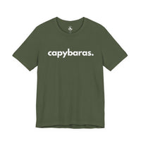 Printify T-Shirts Military Green / S CAPYBARAS, PERIOD. Unisex Tee