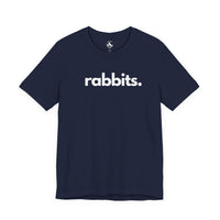 Printify T-Shirts Navy / S RABBITS, PERIOD. Unisex Tee
