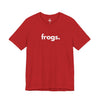 FROGS, PERIOD. Unisex Tee in Red — t-shirts that gives back to wildlife rescues