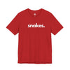 SNAKES, PERIOD. Unisex Tee T-Shirts Red gifts for animal lovers supporting animal rescues
