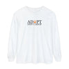 Adopt, Don't Shop Orange Paw Unisex Long Sleeve Tee T-Shirts White gifts for animal lovers supporting animal rescues
