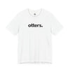 OTTERS, PERIOD. Unisex Tee in White — t-shirts that gives back to wildlife rescues