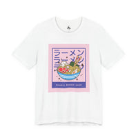 Printify T-Shirts White / XS Anime Cat Ramen Life Unisex Tee