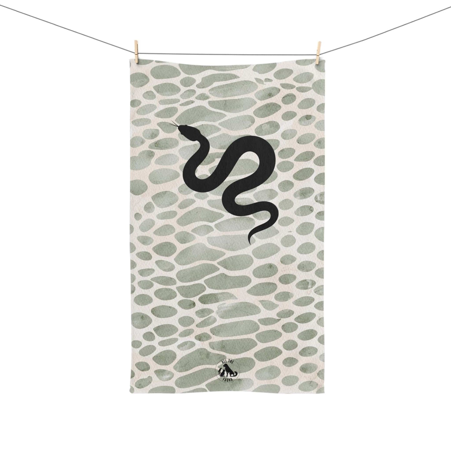 Printify Towels Snake Print Hand Towel