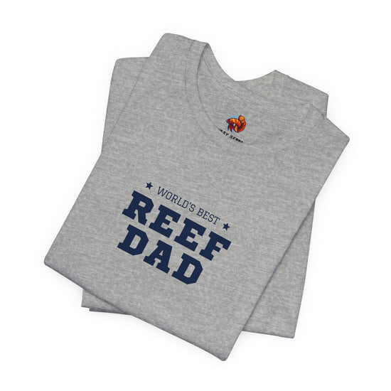 World's Best Reef Dad Tropical Fish Unisex Heavy Cotton Tee - All The Fauna - Support Animal Shelter Fundraising - Gifts for Animal Lovers