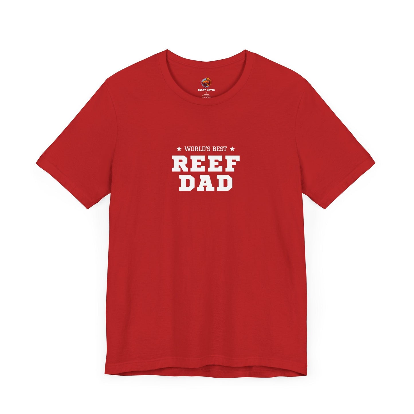 World's Best Reef Dad Tropical Fish Unisex Heavy Cotton Tee - All The Fauna - Support Animal Shelter Fundraising - Gifts for Animal Lovers